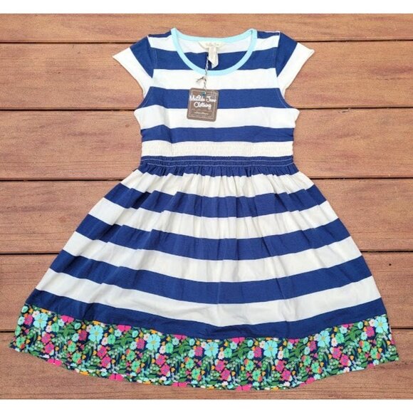 NWT MATILDA JANE Brilliant Daydream Come Sail Away Dress Girls Stripe Beach - Picture 1 of 10